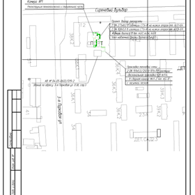 Чертежи 2D AutoCAD: Проектирование тепловых сетей